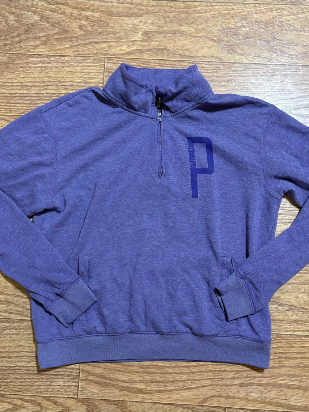 Y2K 2000s Victoria’s Secret PINK Quarter Zip Pockets Women’s Medium Pullover